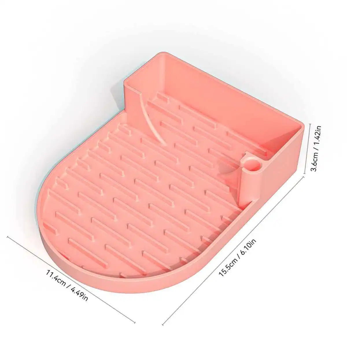 1 Silicone Drain Cup Holder Household Water Drying Pad Qme