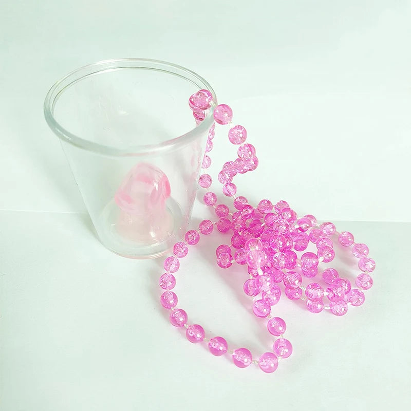 ^Bride To Be Cup Plastic Shot Glasses Necklace Bachelorette Party Supplies Wedding Bridal Shower Hen Night Decorations Qme