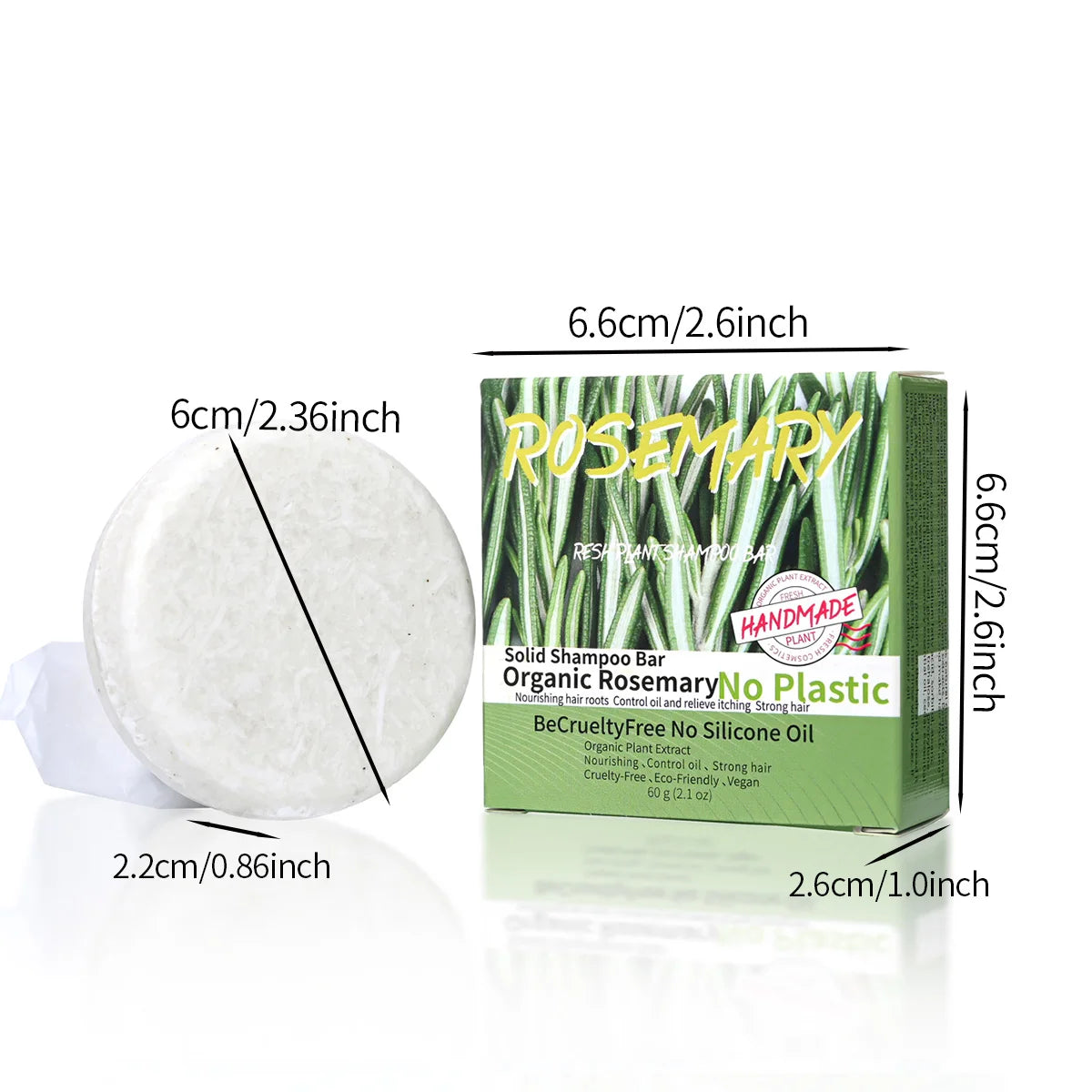 Natural Fragrance Rosemary Shampoo Soap Handmade Oil Control Dandruff Qme