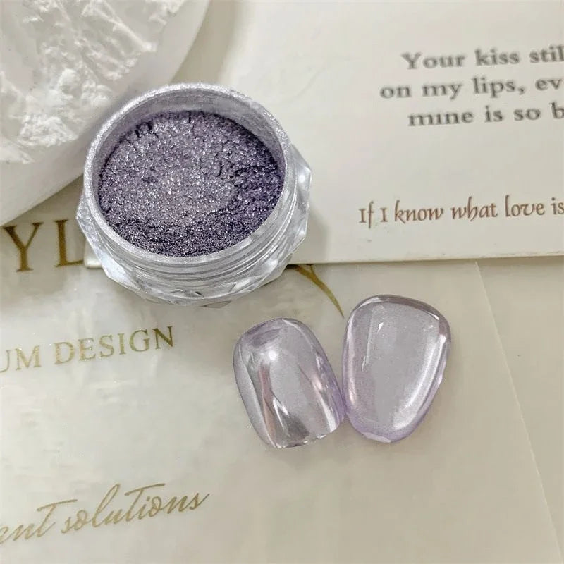 Manicure Super Flash Rich In Pigment Sparkling Mirror Effect Nails Shining Summer Nail Mirror Powder Metal Nail Art Tools Qme A5