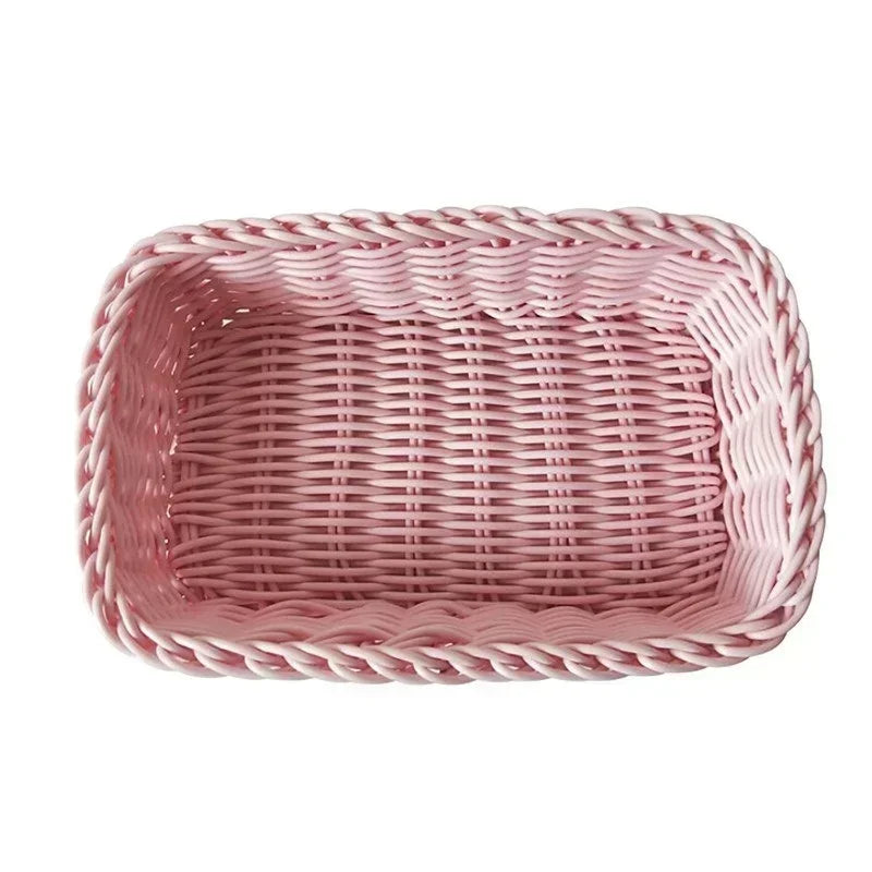 Plastic Storage Box Container Desk Organizers Stationery Cosmetics Toy Basket with Lid Drawer Jewelry Case Kitchen Home Supplies Qme A-Pink