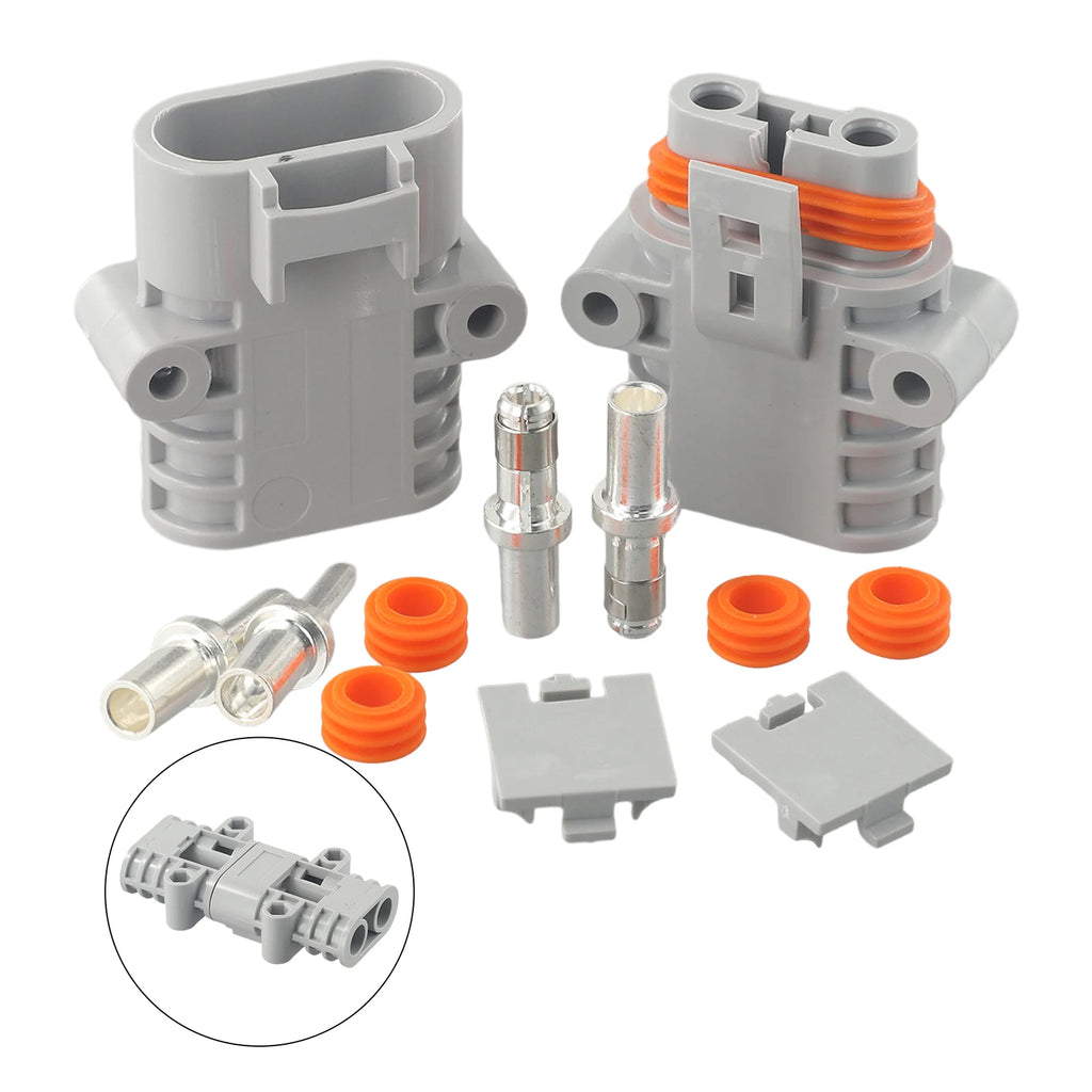 50 Amp 600V 6 AWG Grey Forklift Cable Power Connectors Plug Solar Panel Wire Connector Envio Gratis Kway Qme