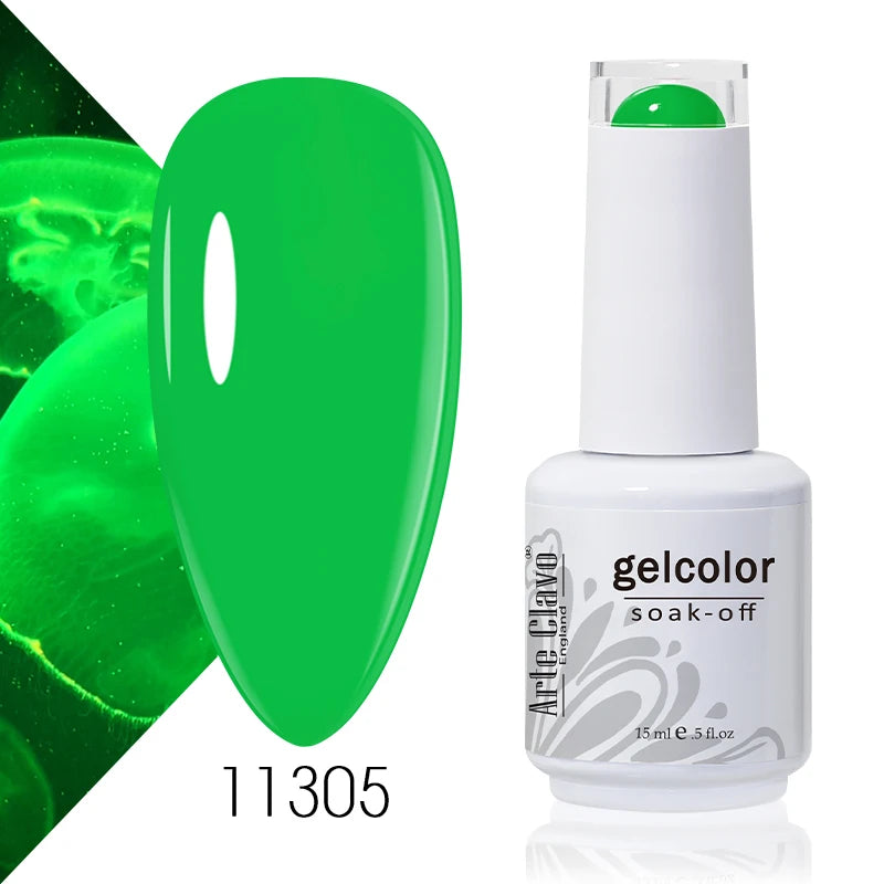 Arte Clavo Solid Gel Nail Polish Rainbow Summer Varnish Soak Off