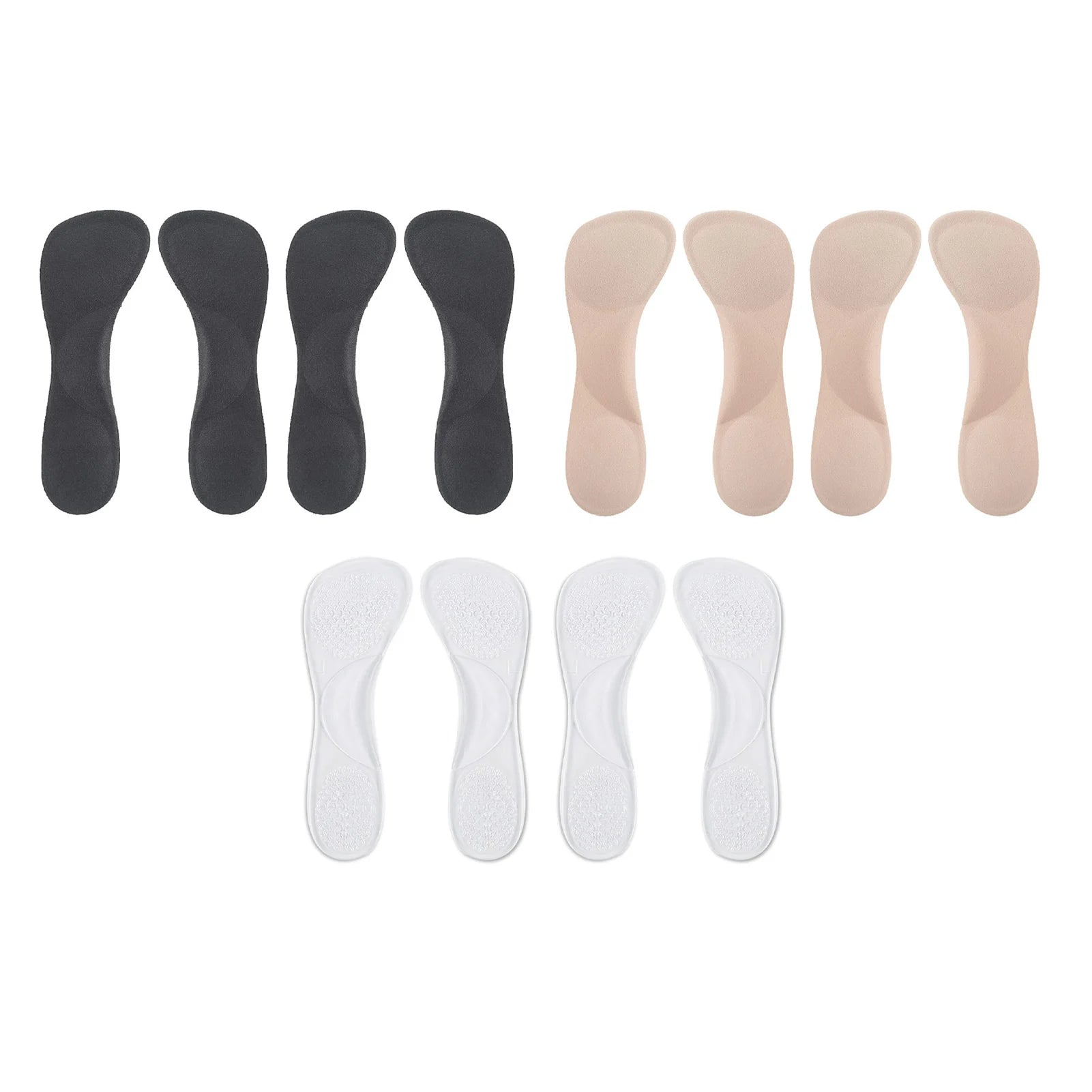 High Heel Shoes Insoles 2 Pairs High Heel Insoles Soft Comfortable Shock Absorption 3/4 High Heel Insoles Cushion Pad for Women Qme