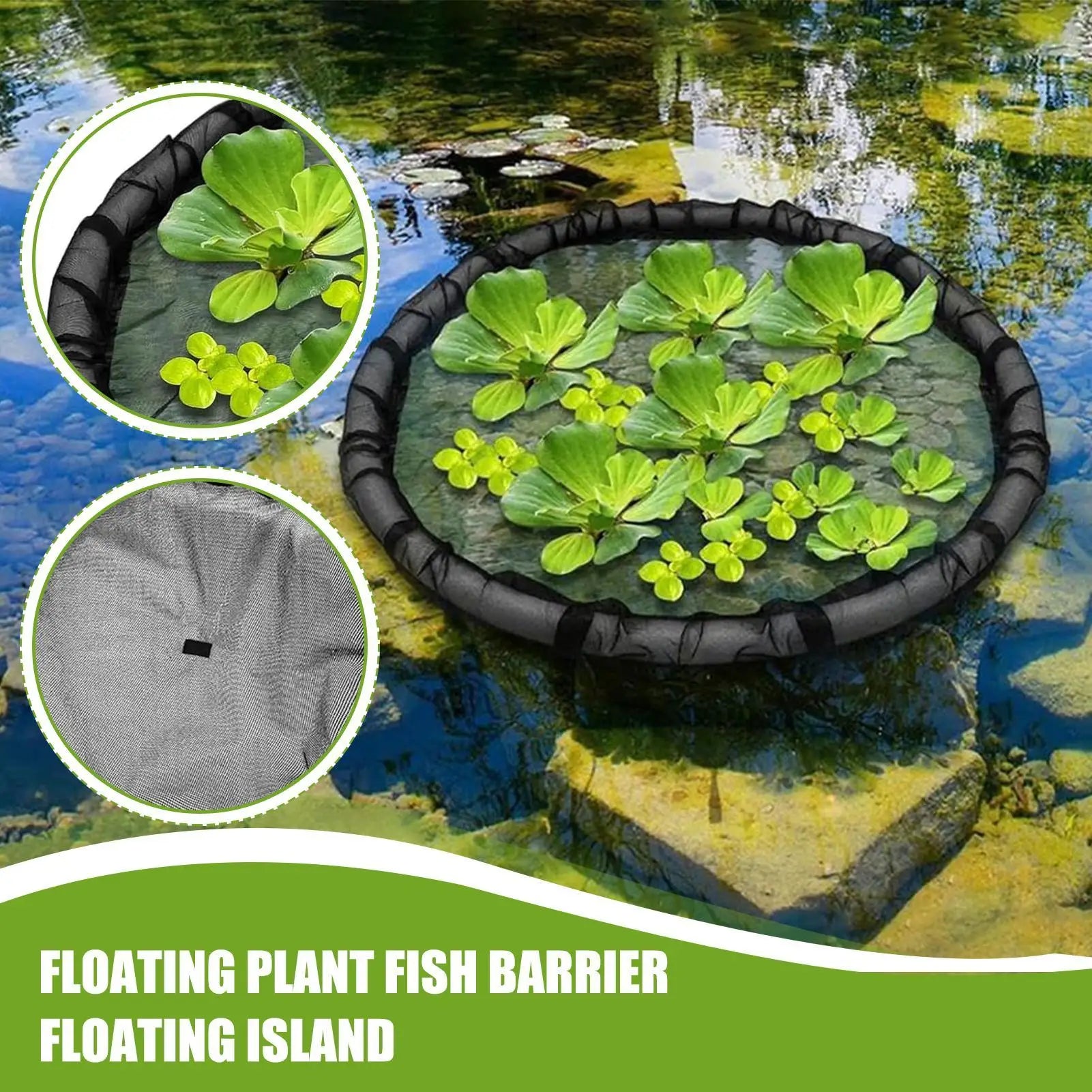 Floating Pond Corral Plant Protector Fine Mesh Netting Planter Water Qme