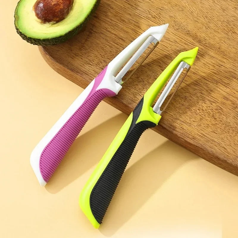 Anti Slip Handle Peeler, Peeler, Magic Tool, Melon, Potato, Fruit, Scraper, Kitchen Vegetable Tool Accessories Qme