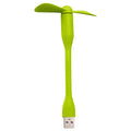 Flexible Portable Mini Fan for Power Bank Notebook Computer Summer Travel Cooling Cooler Mobile Phone USB Cooler Fan Qme green