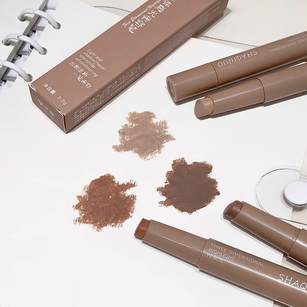SHAQINUO Matte Nose Shadow Contour Pen Smooth Cream Texture Natural Qme