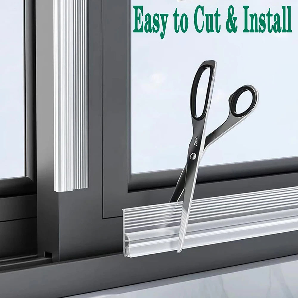 2M-8M Hidden Window Sealing Strip Windproof Dust Insect Prevention Self Adhesive Triple Thickening Door Bottom Weatherstripping Qme