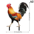 Patio Backyard Home Outdoor Decoration Garden Rooster Statue Chicken Qme A2
