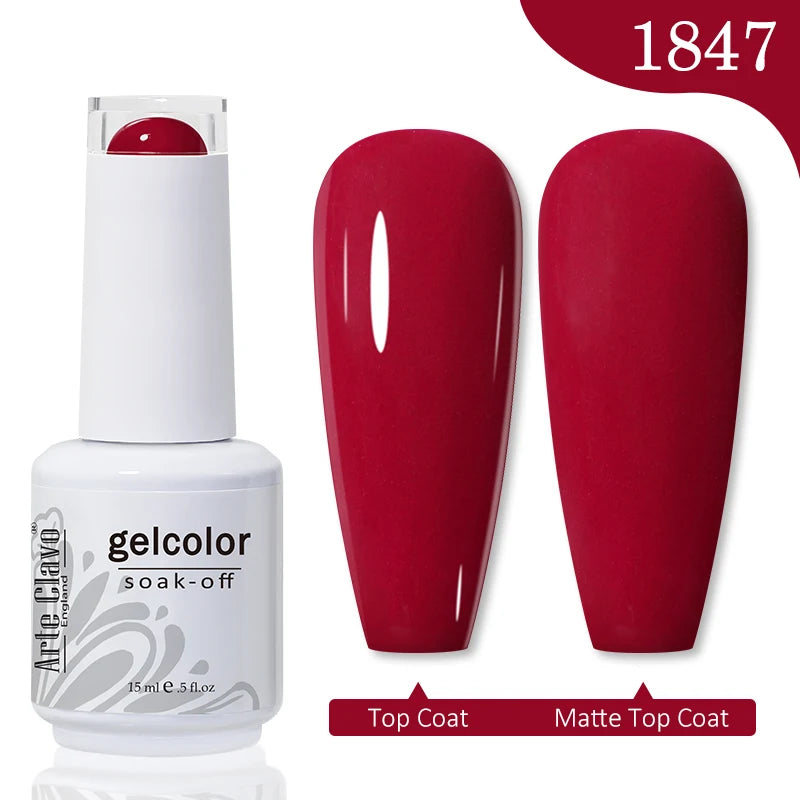 Arte Clavo Gel Nail Polishes Pink Nude Hybrid Lak Manicure