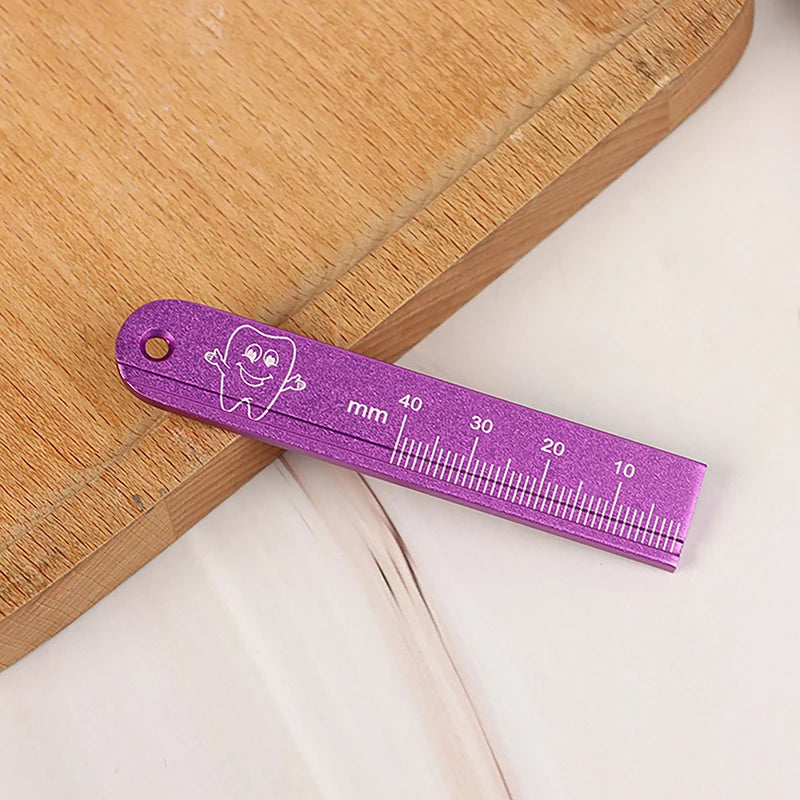 Aluminium Dental Endo Rulers Span Measure Scale Endodontic Finger Qme Purple