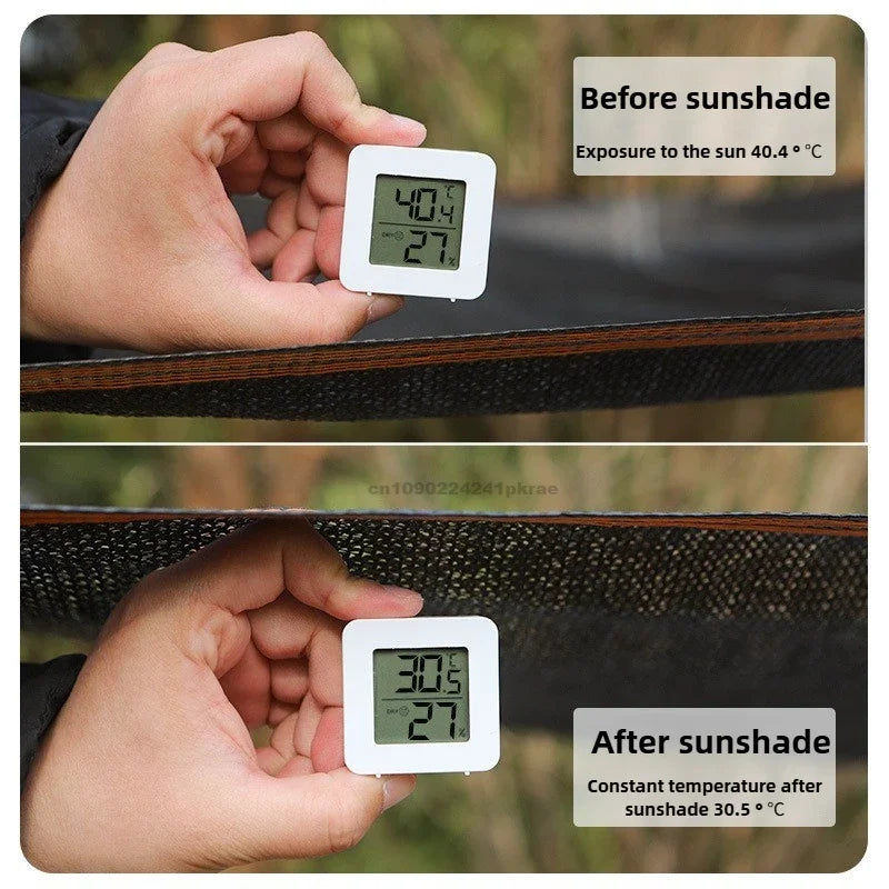 Mini Electronic Temperature and Humidity Meter Car Thermometer with Smiling Face Display Refrigerator Thermometer Qme