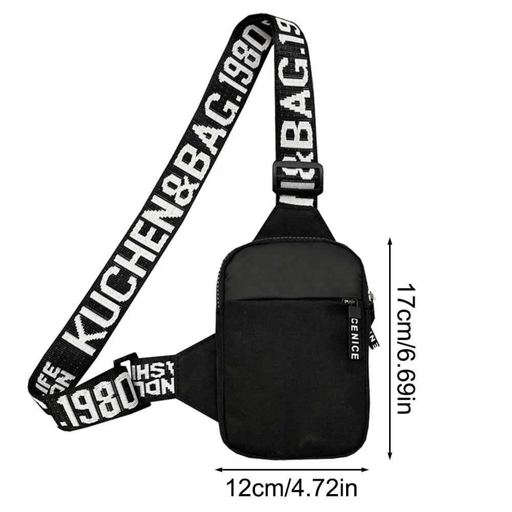 Man's Messenger Bag Men's Shoulder Bag INS Trend Small Backpack Mobile Phone Square Bag Crossbody Bags Organizer Bag Qme