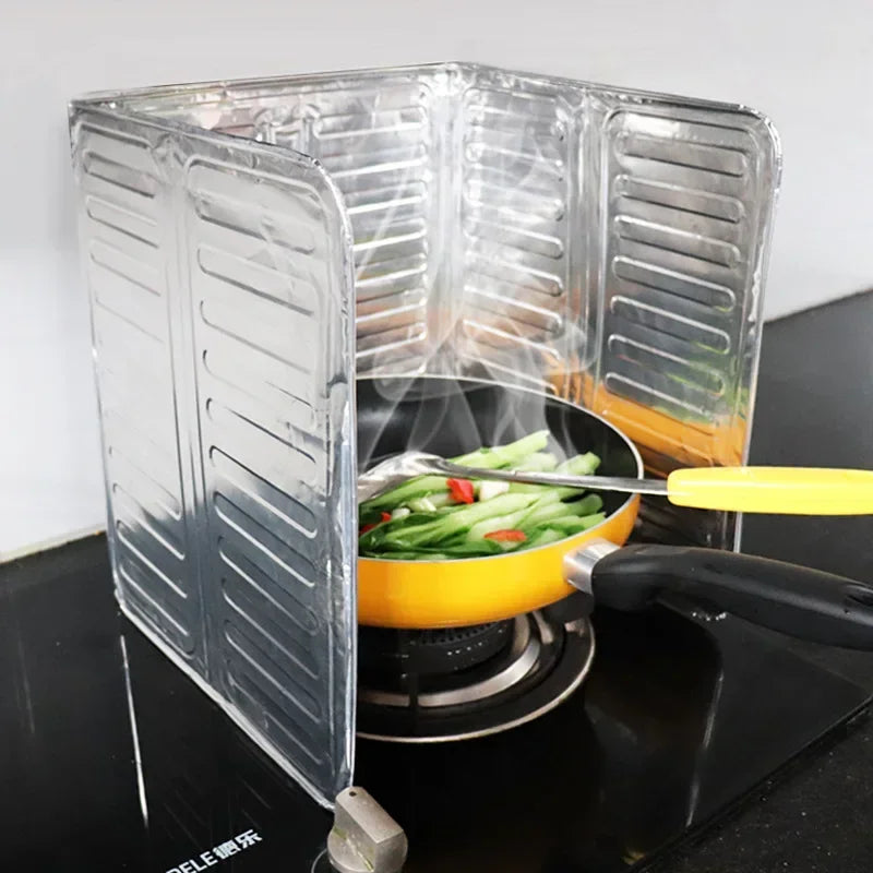 Kitchen Cleaning Tools Stove Oil-Proof Splash Guard Board Article for The Kitchen Removable Cooking Frying Oil Gas Kitchenware Qme