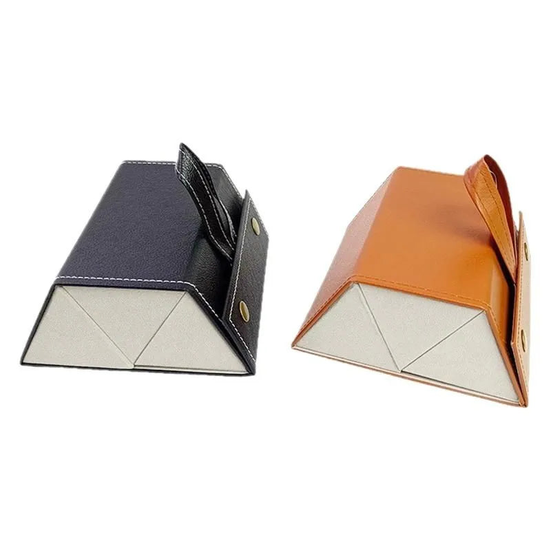 2-Piece Foldable Multi-Grid Eyeglass Case,Portable Multiple Sunglasses Organizer,Handmade Multi-Compartment Glasses Storage Box Qme