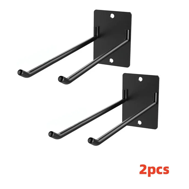 Heavy Duty Self-adhesive Hook Wall-mounted Storage Hook Warehouse Storage Organize Rack Gardening Accessories Qme 2pcs