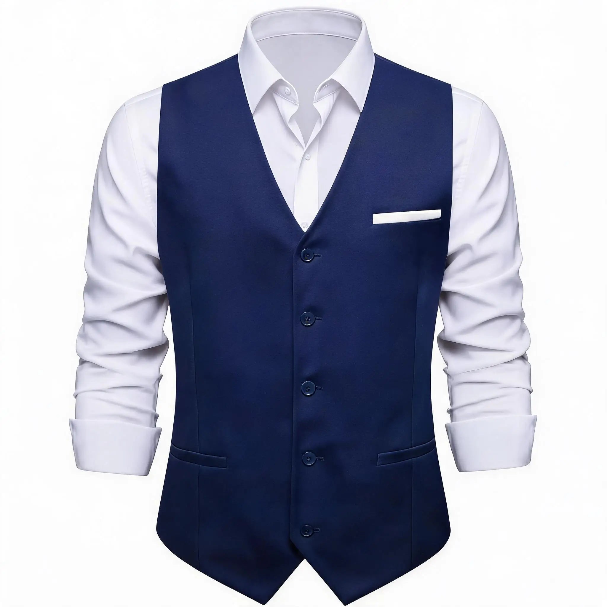 Slim Single Waistcoat Green or Yellow or Apricot or Pink or Black Blue Sleeveless Simple Formal Daily Vest Qme MJDJ3457 M