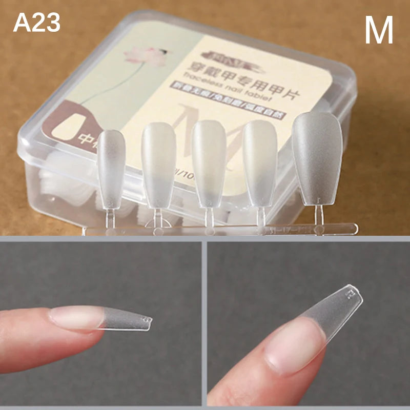 Box False Nails Press Coffin Artificial Clear Fake Nail Tips