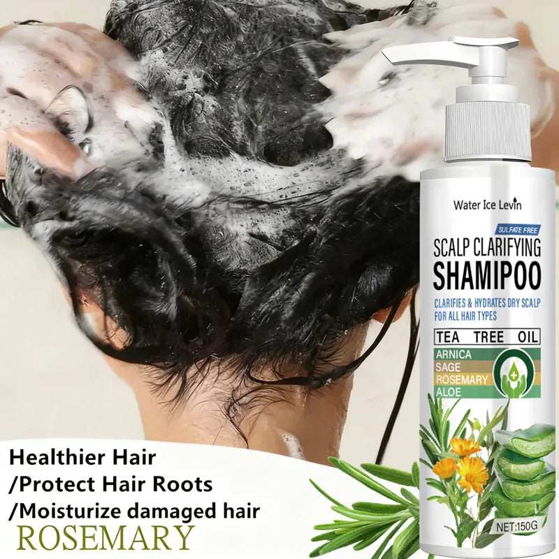 Sulfate Free Scalp Clarifying Shampoo with Tea Tree & Arnica - Cleanses & Hydrates Dry Scalp for All Hair Types Qme