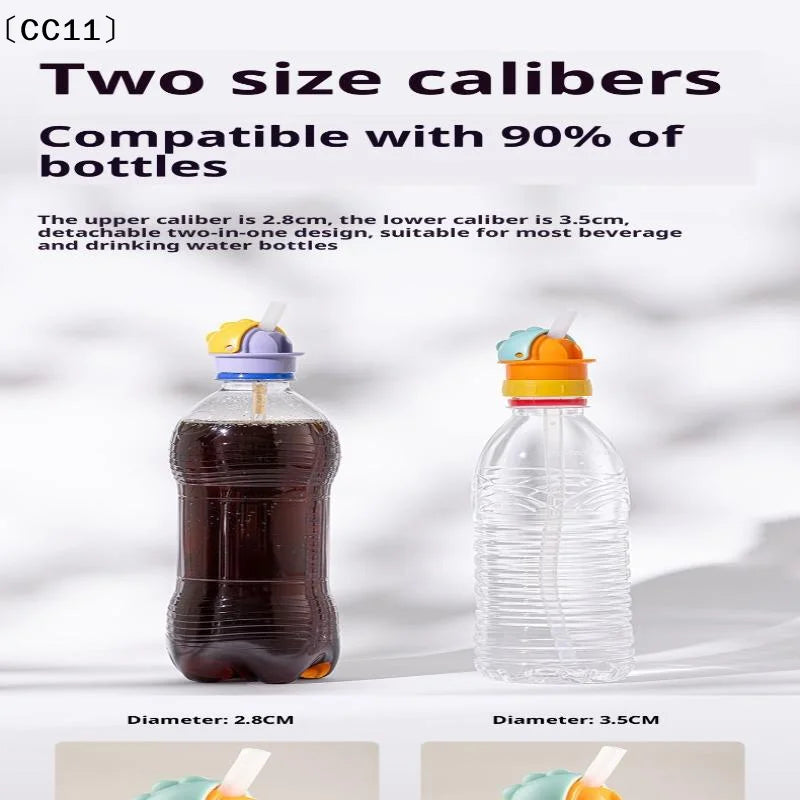 Kids Anti Sip Valve Straw Bottle Lid Detachable Calibers Beverages Qme