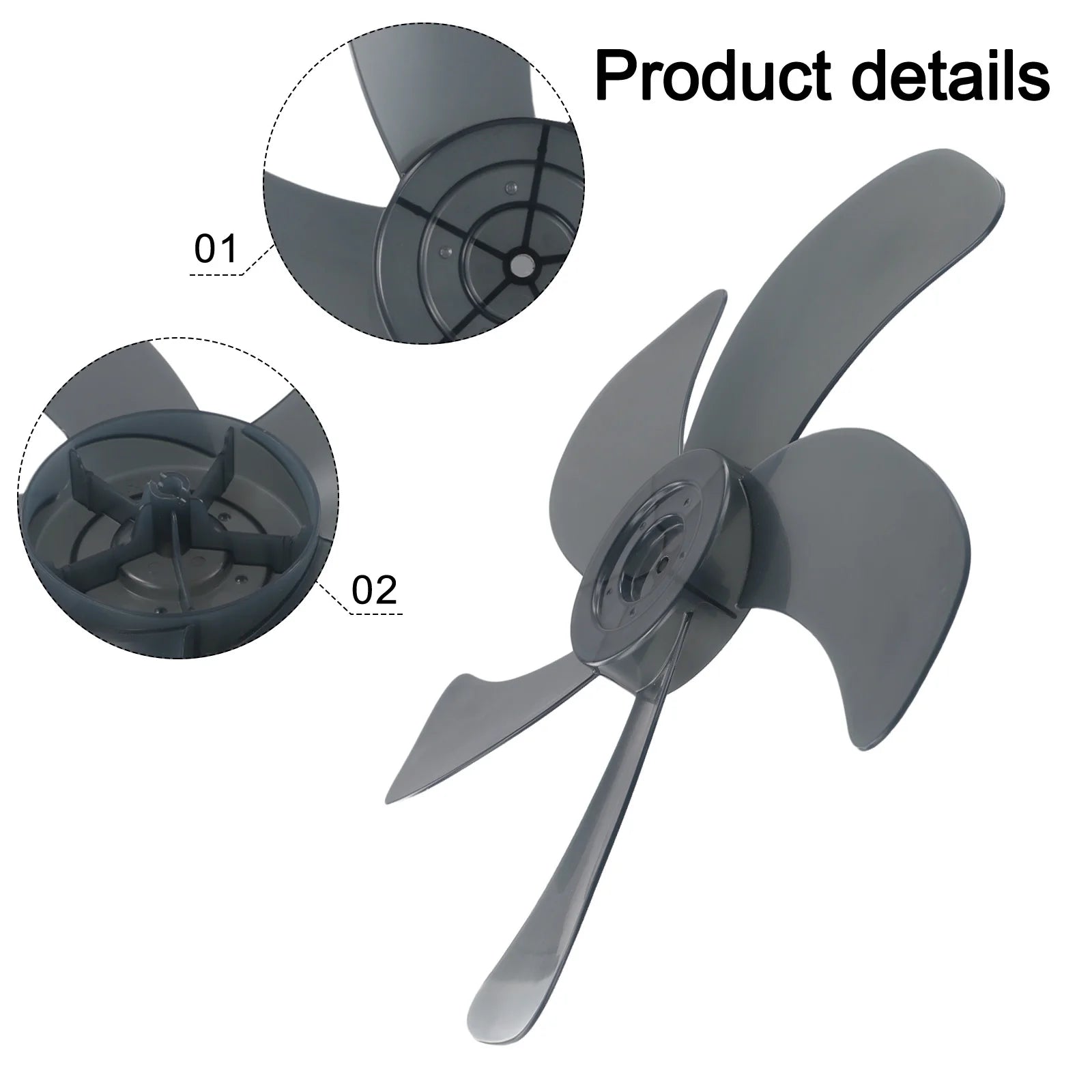 Household Fan Blade Five Leaves Nut Cover Fit Pedestal Accessories Qme