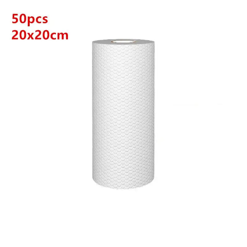 Kitchendisposable Rags Thicken Reusable Non-woven Cleaning Cloths Qme 50PCS