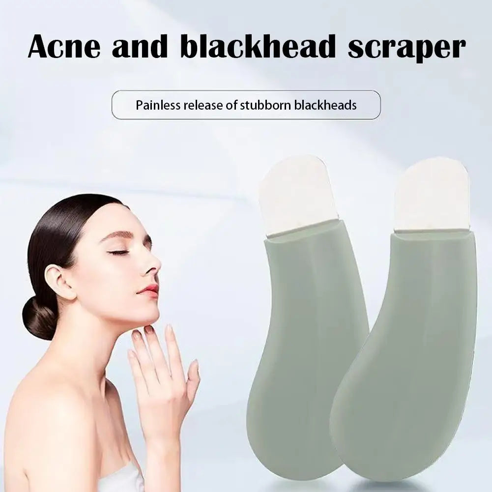 Blackhead Remover Scraper Deep Cleansing Skin Scrubber Facial Spatula Qme