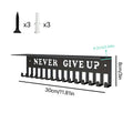 Medal Display Rack Metal Hanger Holder Wall Mounted Large Capacity Qme Black
