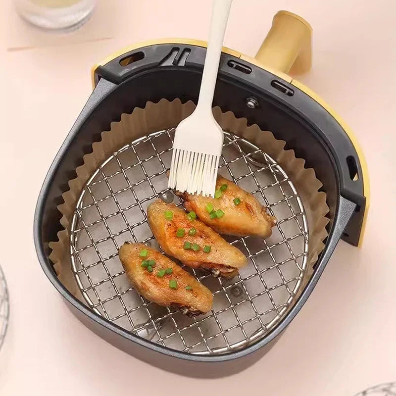 Round Air Fryer Rack Legs Stackable Grid Grilling Stainless Steel Qme
