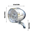 Bikes Front Light 3 Led Bulbs Front Lighting Riding Equipment Rechargeable Bikes Lights For Riding At Night Retro Classic Bikes Qme Silver