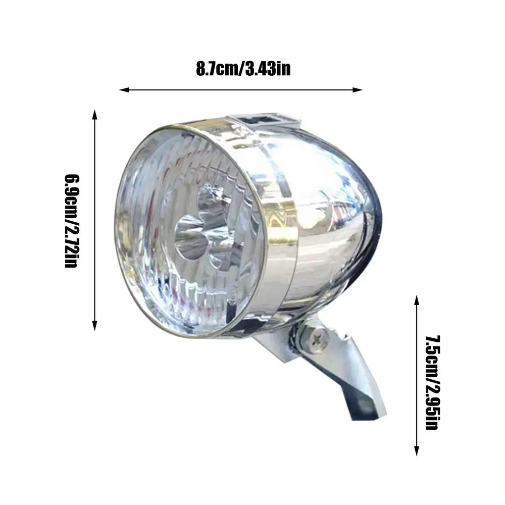 Bikes Front Light 3 Led Bulbs Front Lighting Riding Equipment Rechargeable Bikes Lights For Riding At Night Retro Classic Bikes Qme Silver