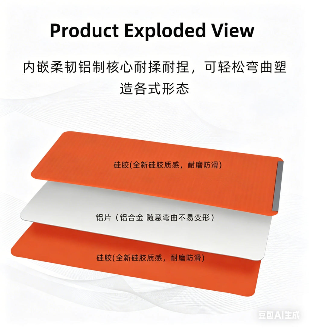 Silicone Foldable Phone Holder for Desk Flexible Phone Holder Mount Bendable Freely Into Any Shape for All Mobile Devices Qme