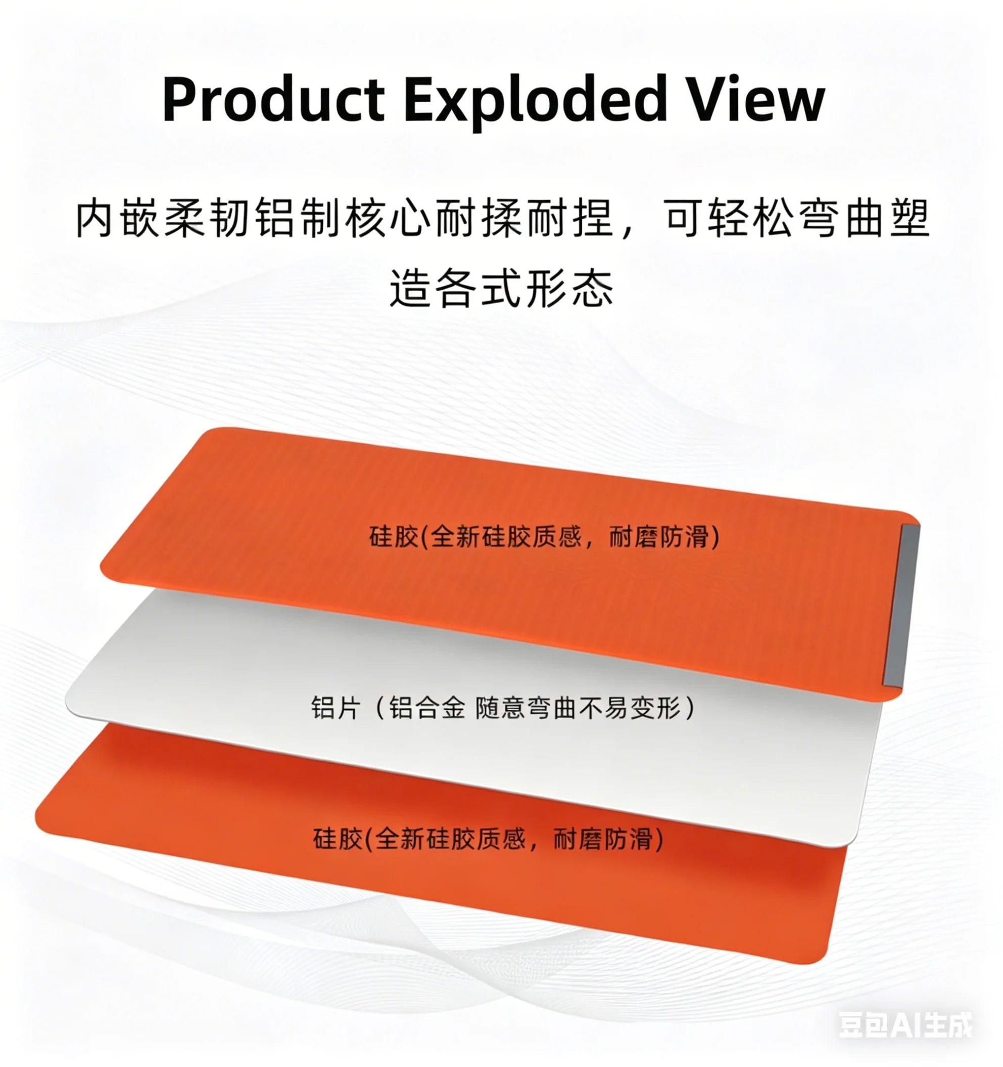 Silicone Foldable Phone Holder for Desk Flexible Phone Holder Mount Bendable Freely Into Any Shape for All Mobile Devices Qme