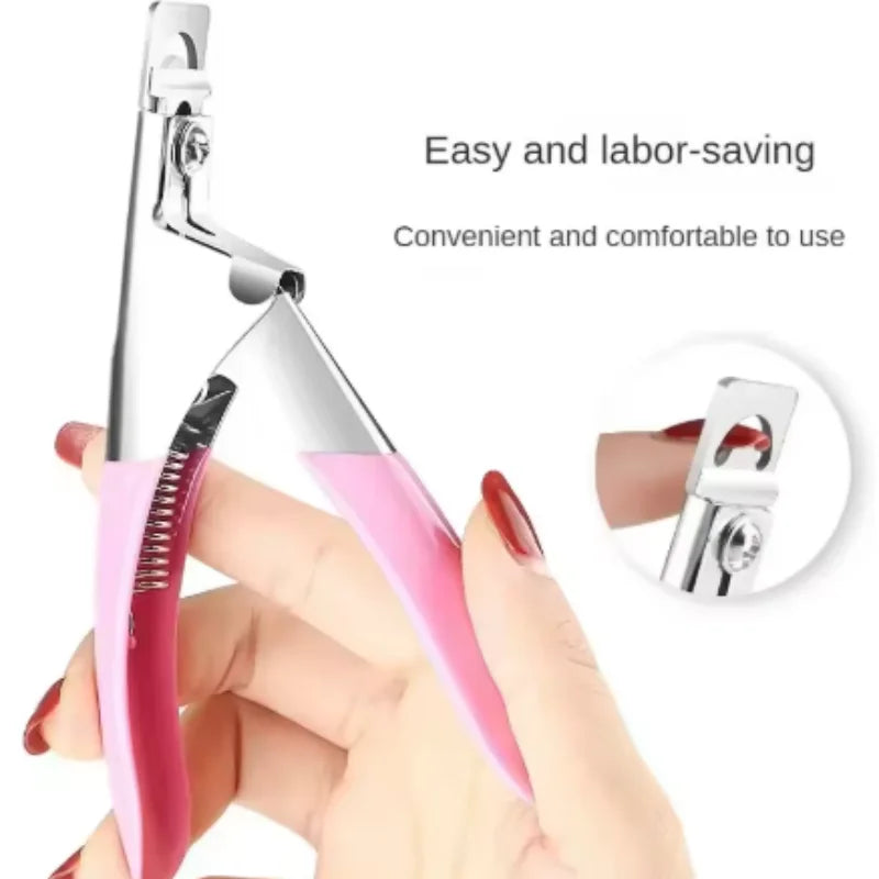 False Acrylic Tips Clipper Manicure Clamp Clippers Special Type U Word Cut False Manicure Tools Cut Clipper Nail Manicure Tools Qme