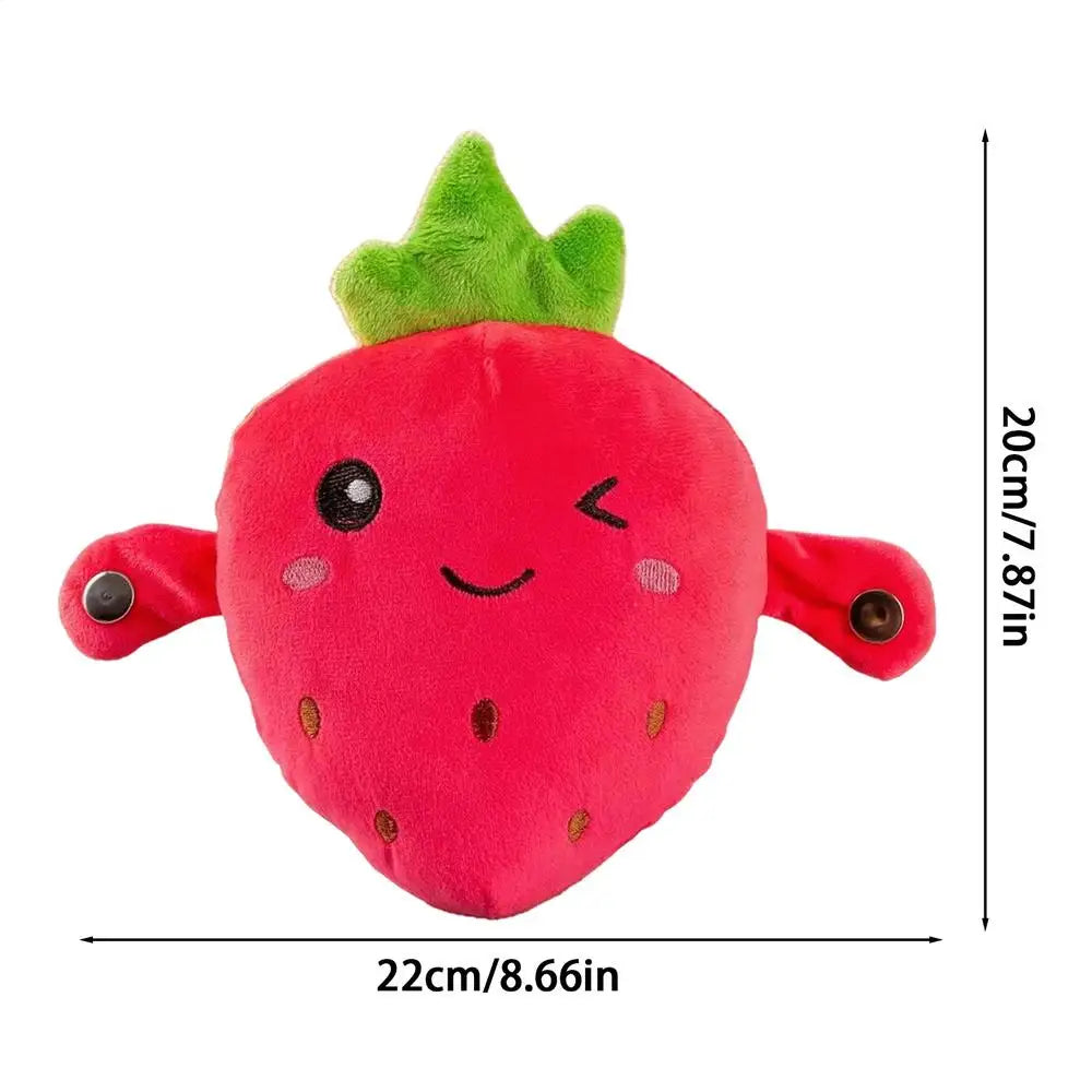 NEW Interactive Music Toy Educational Interactive Sensory Cuddle Doll Activity Learning Plush Doll For Education Kids Girls Boys Qme Red