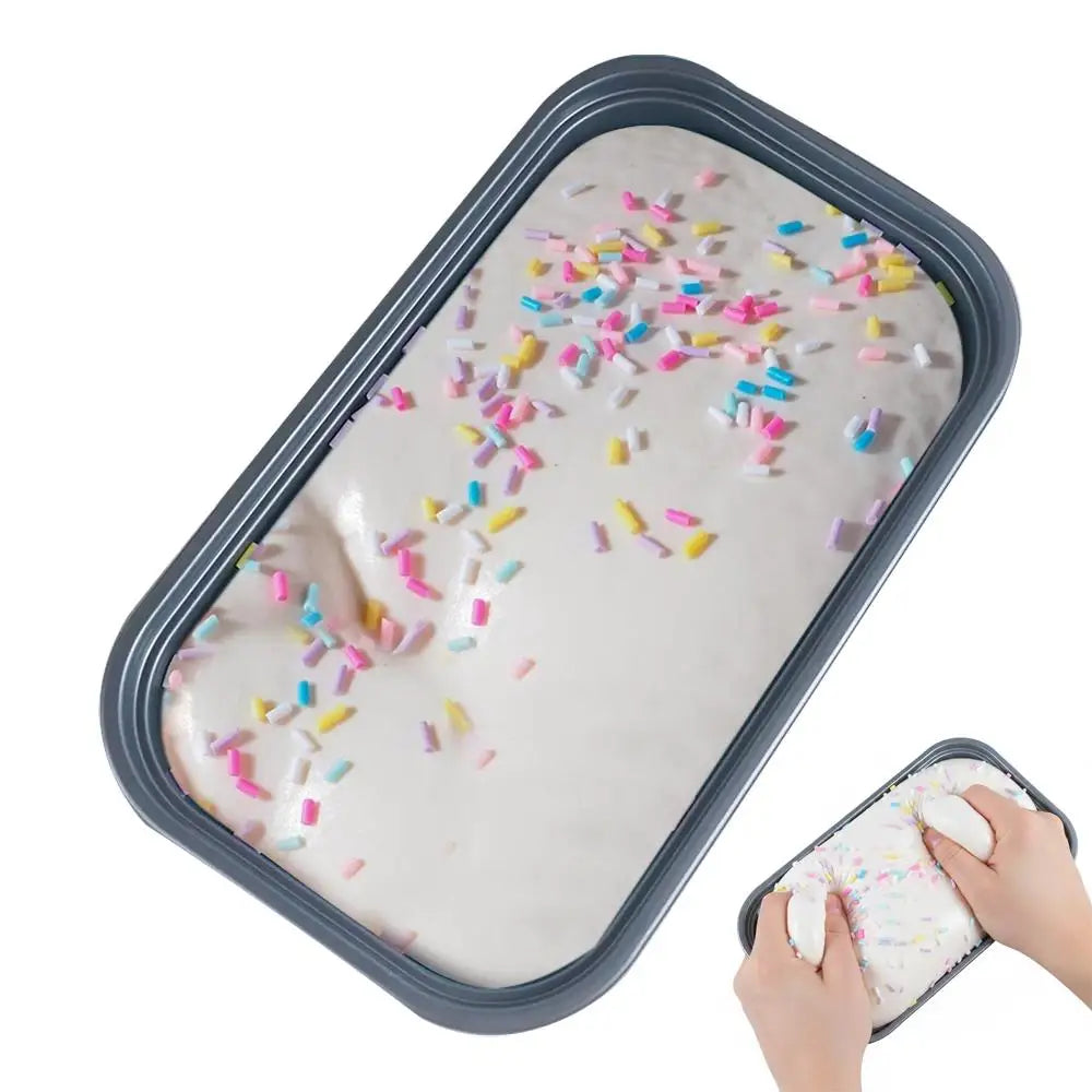 Pastel Cake Squishy Slow Rising Squeeze Sensory Toy Quiet Stress Qme Milk