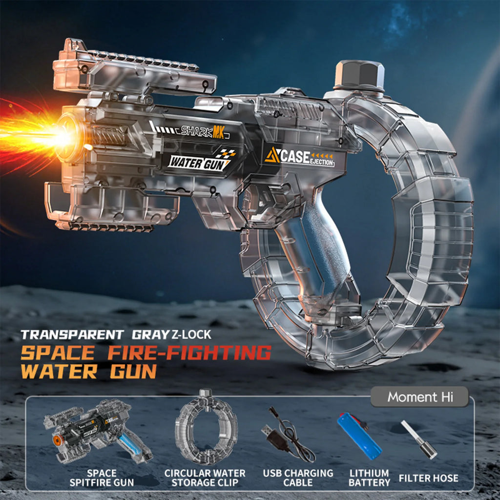 Electric Water Guns For Adults Powerful Squirt Automatic Water Suction Water Blasters Summer Outdoor Beach Toy For boys Kid Gift Qme