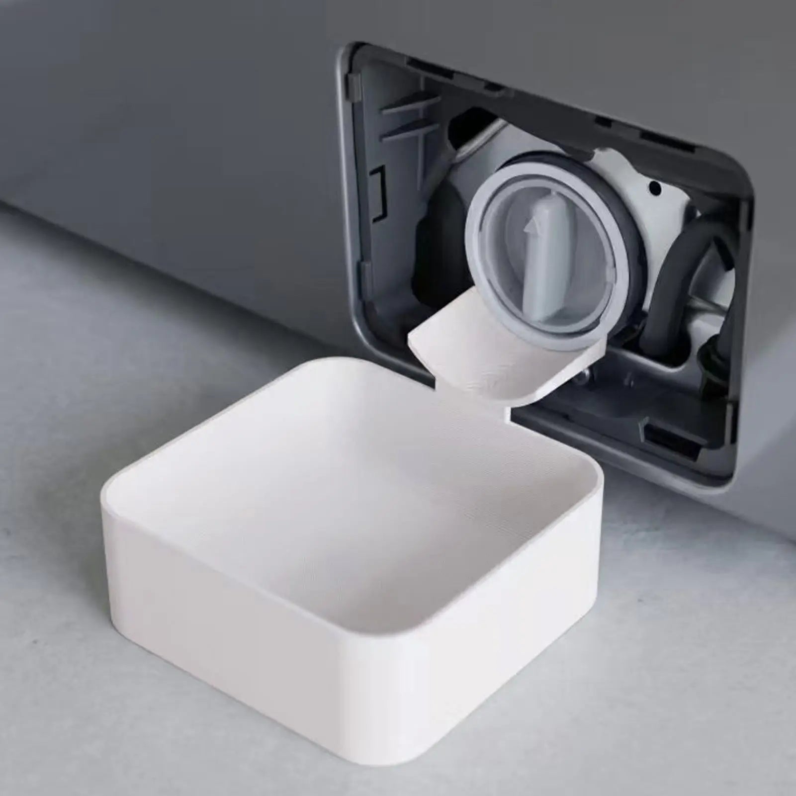 Washer Drain Pan Leak-Proof Tight Fit Easy Install Front Load Washer Water Catch Tray for Basement Apartment Mobile Home Garage Qme