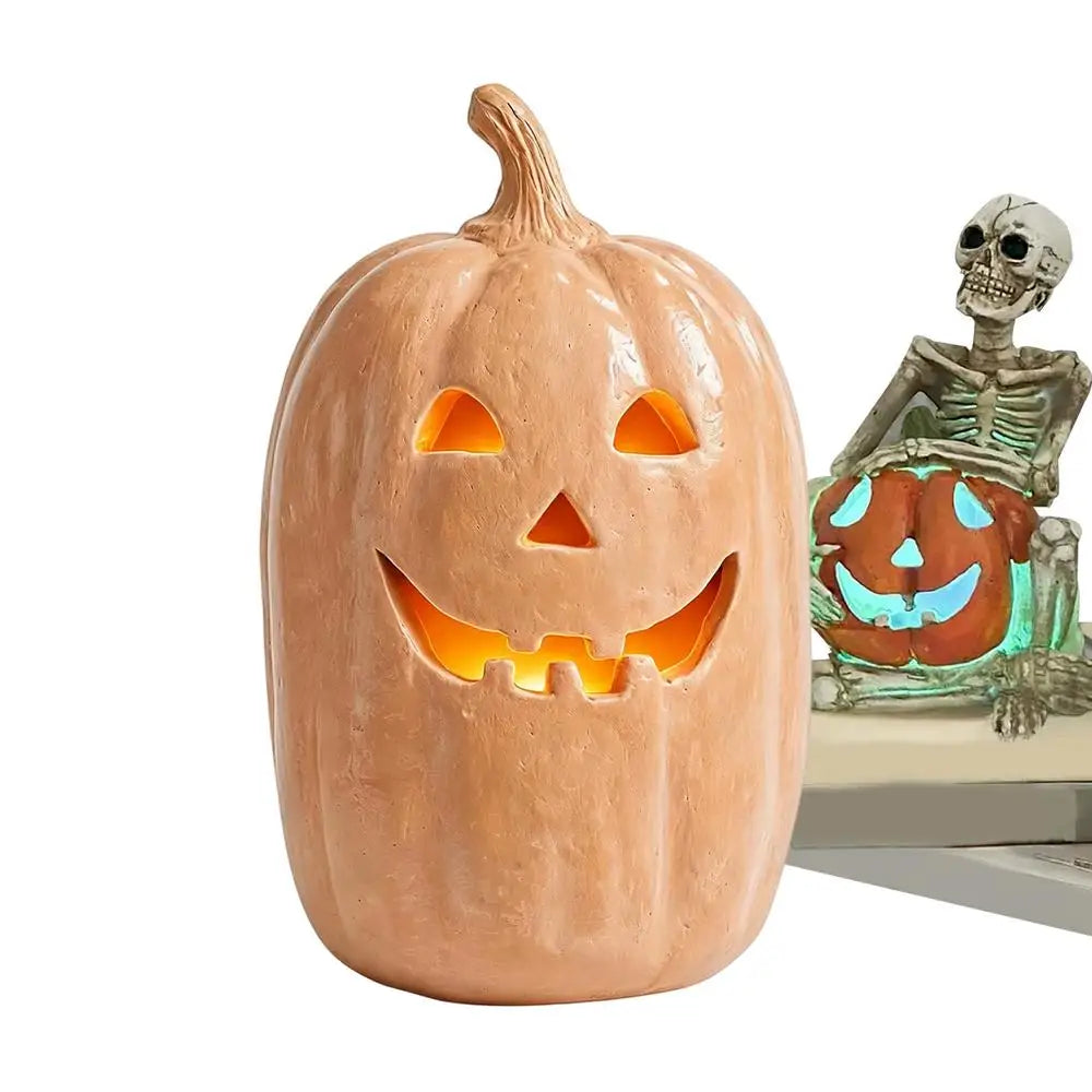 Pumpkin Lanterns Decor Handmade Resin Lantern Centerpiece Outdoor Qme China Mainland 2.5 W Yellow