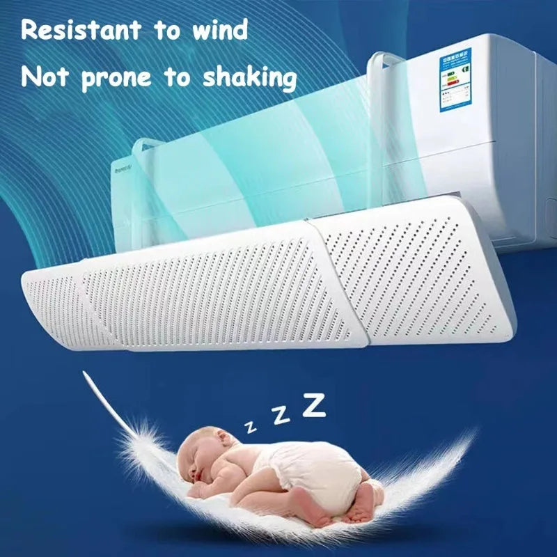 Air Conditioning Wind Shield Infant Anti Direct Blowing Scalable Adjustable Wind Guide Cover Outlet Baffle Windshield Dust Cover Qme
