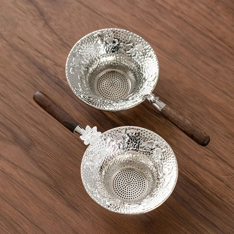 Metal Mesh Tea Strainer Stainless Steel Filter Sieve Teaware Lace Qme