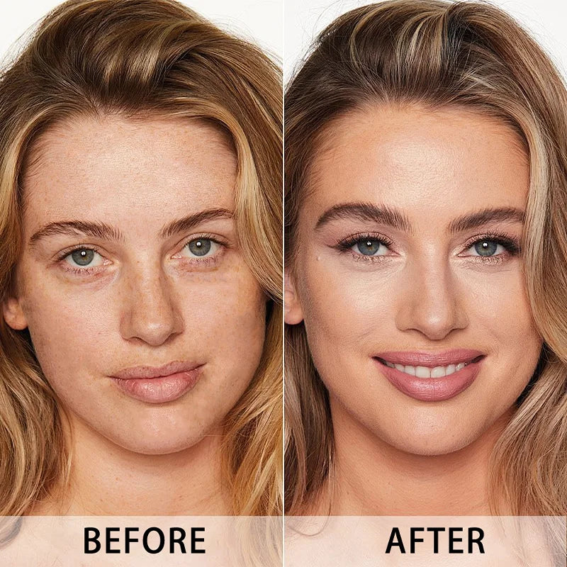 Moisturizing Light Feeling Liquid Foundation - Vitamin E, Breathable BB Cream, Easy To Apply, Covers Dark Circles & Blemishes Qme