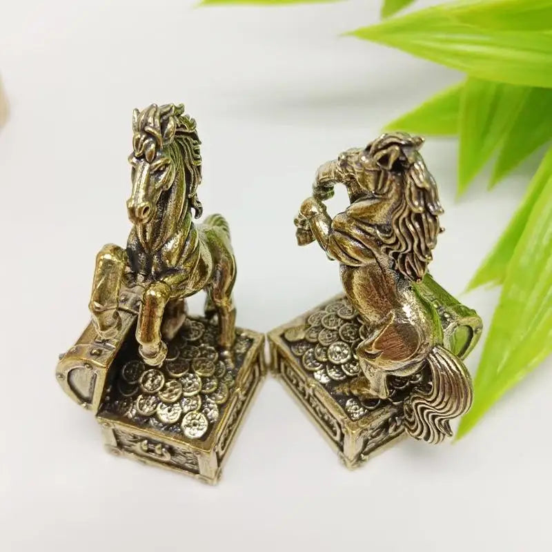 Horse Figurine Miniatures Crafts Office Home Decor Accessory Zodiac Qme