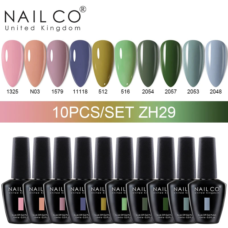 NAILCO Jelly Macarone Gel Polish Nail Art All Manicure Semi-permanent