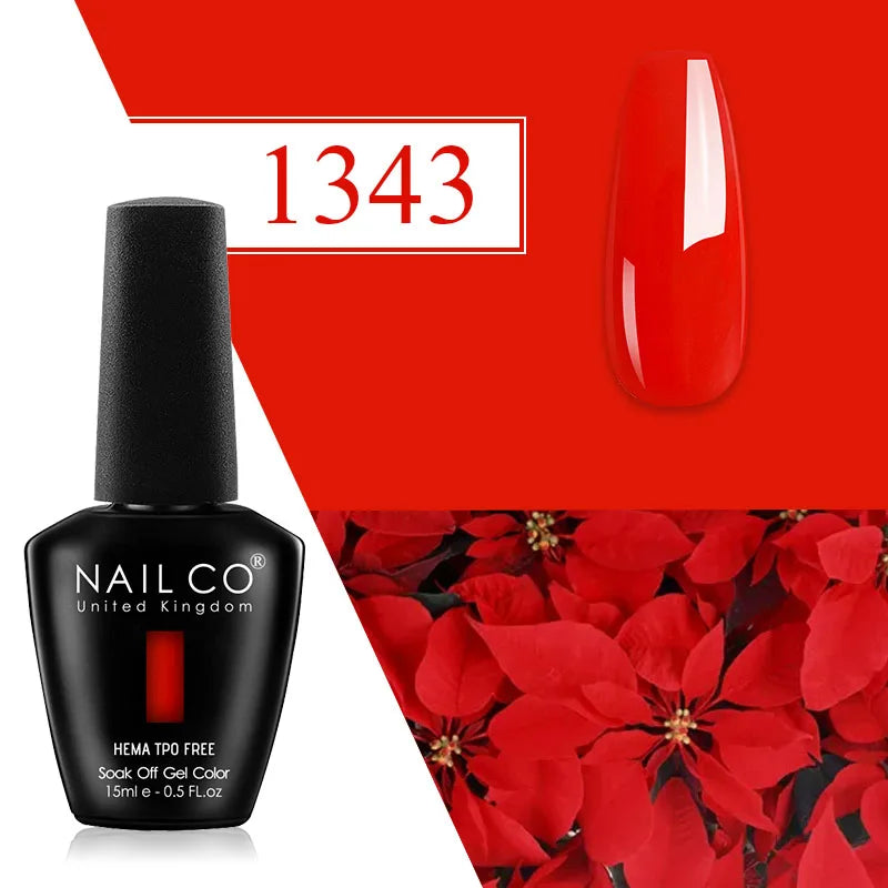 NAILCO Plum Gel Nail Polish Matte Coat Autumn Winter Semi Permanent