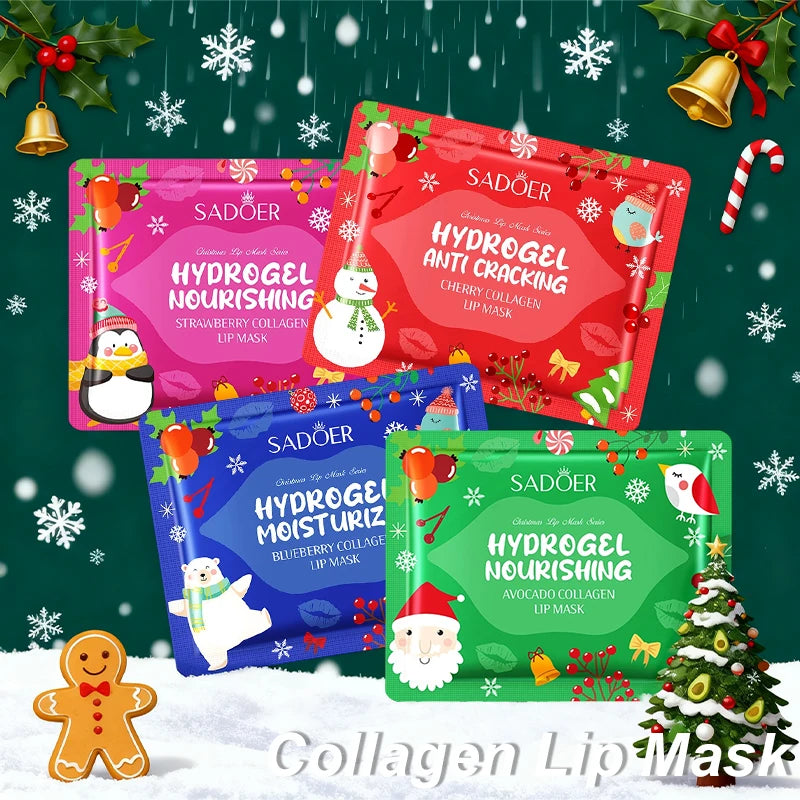 Gel Collagen Lip Mask Crystal Pads Moisturizing Anti-wrinkle Firms Qme