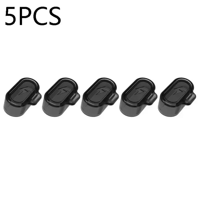 Charging Port Dustproof Plug Cover Protector Cap for Garmin Forerunner 955 945 255 Fenix 7 7S 7X 6 6S 6X TPU Clear Dust Cap Case Qme 5pcs Black