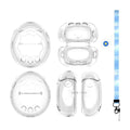 For Tamagotchi Paradise PC Protective Case Transparent Full Cover 360 Shockproof Anti Drop Shell with Lanyard Silicone Cap Qme transparent