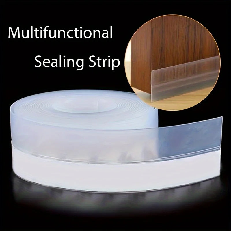 5m Door And Window Seal Rubber Door Seam Soundproof And Windproof Sticker Self Adhesive Door Windscreen Sealing Tape Qme